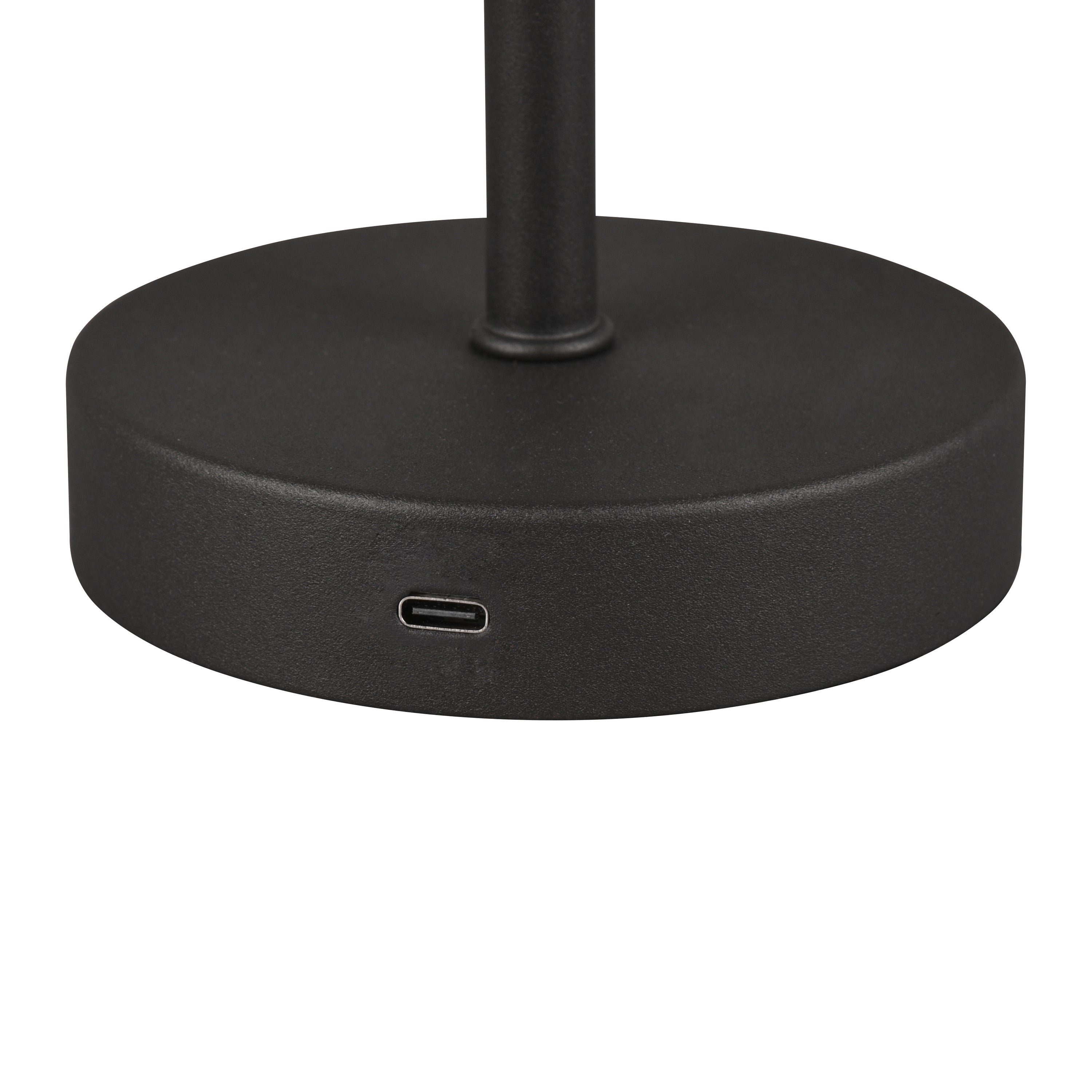 Reality Jeff Oplaadbare Tafellamp - Zwart