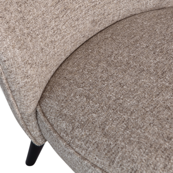 WOOOD fauteuil Sara naturel melange geweven Orari stof