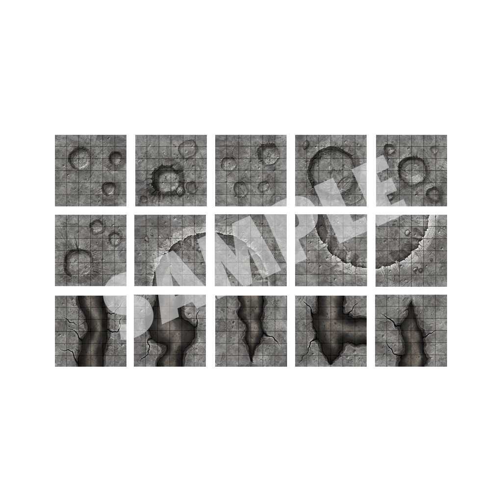 Starfinder Flip-Tiles: Alien Planet Moonscape Expansion