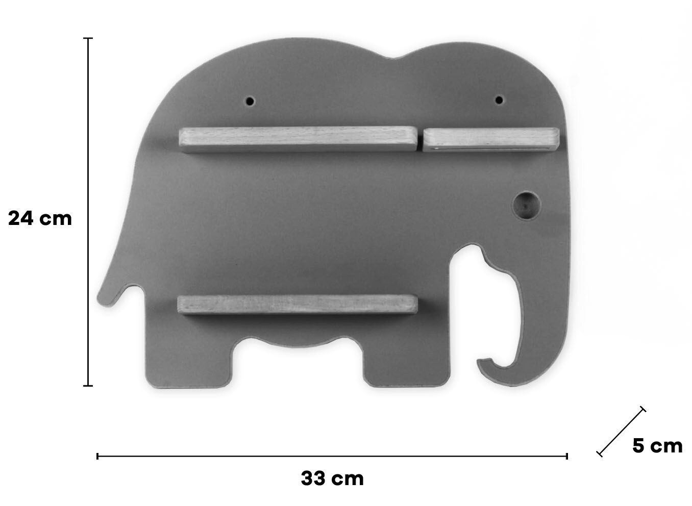 BOARTI Holz Elefant Kinder Regal Toniebox Figuren Wandregal Tonies