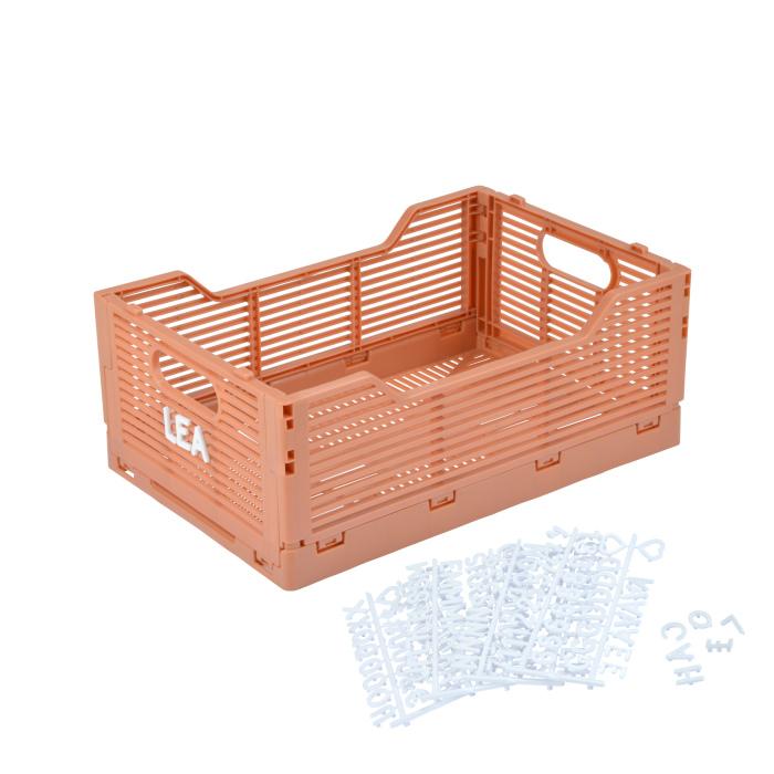 CAGETTE PLIABLE EMPILABLE ARGILE D.40X30X17CM