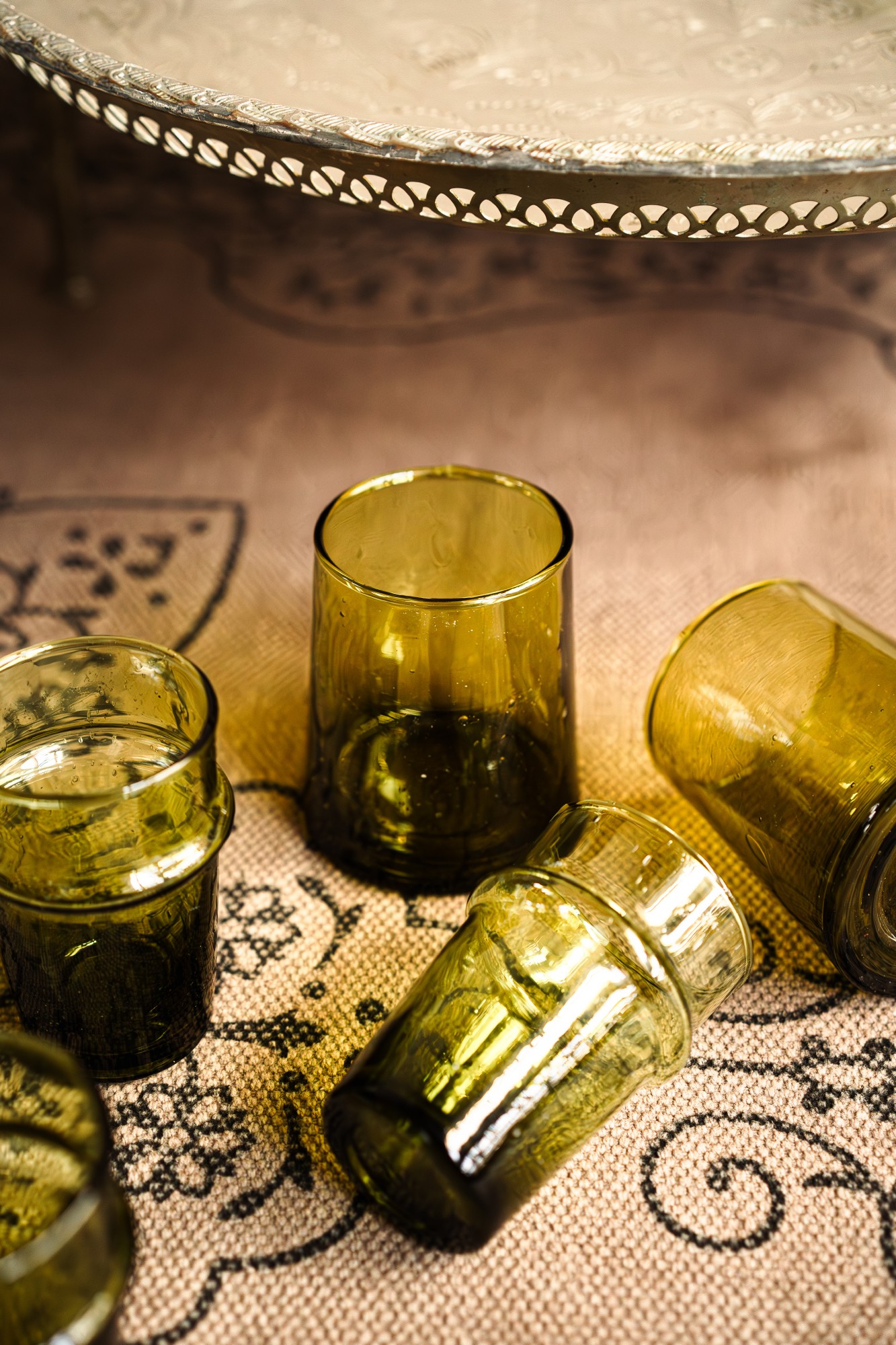 Glas grün, in 4 Größen zu 3,20