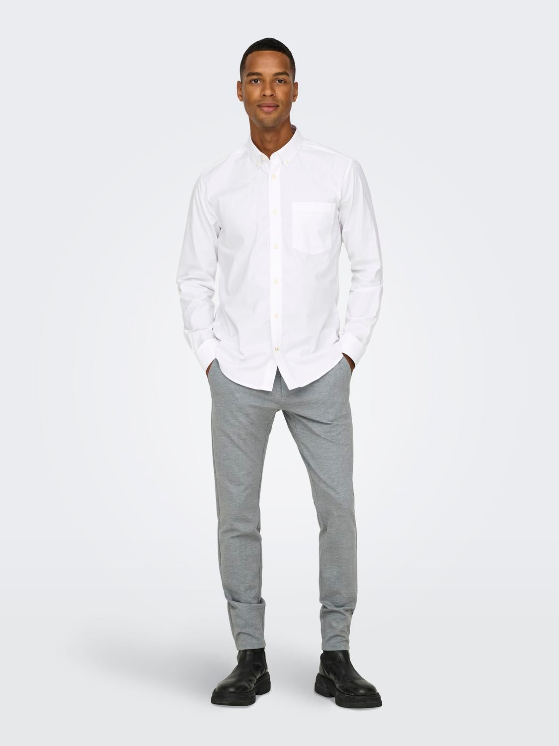 ONSMARK Slim Fit Hose Balsam Green