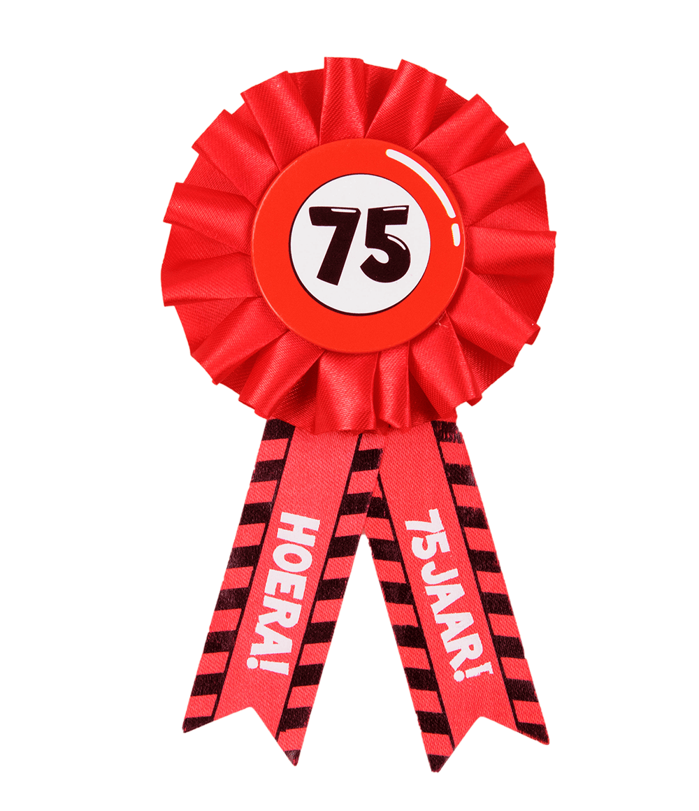Rozet Hoera 75 Jaar Hoera