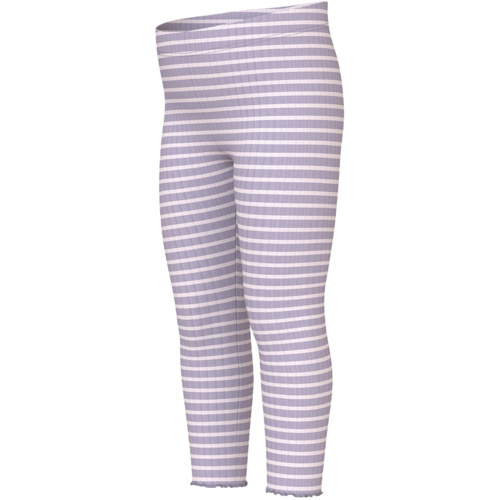 Køb Name It Lavender Gray Lilac Marble Stripe Nmfvemma Leggings