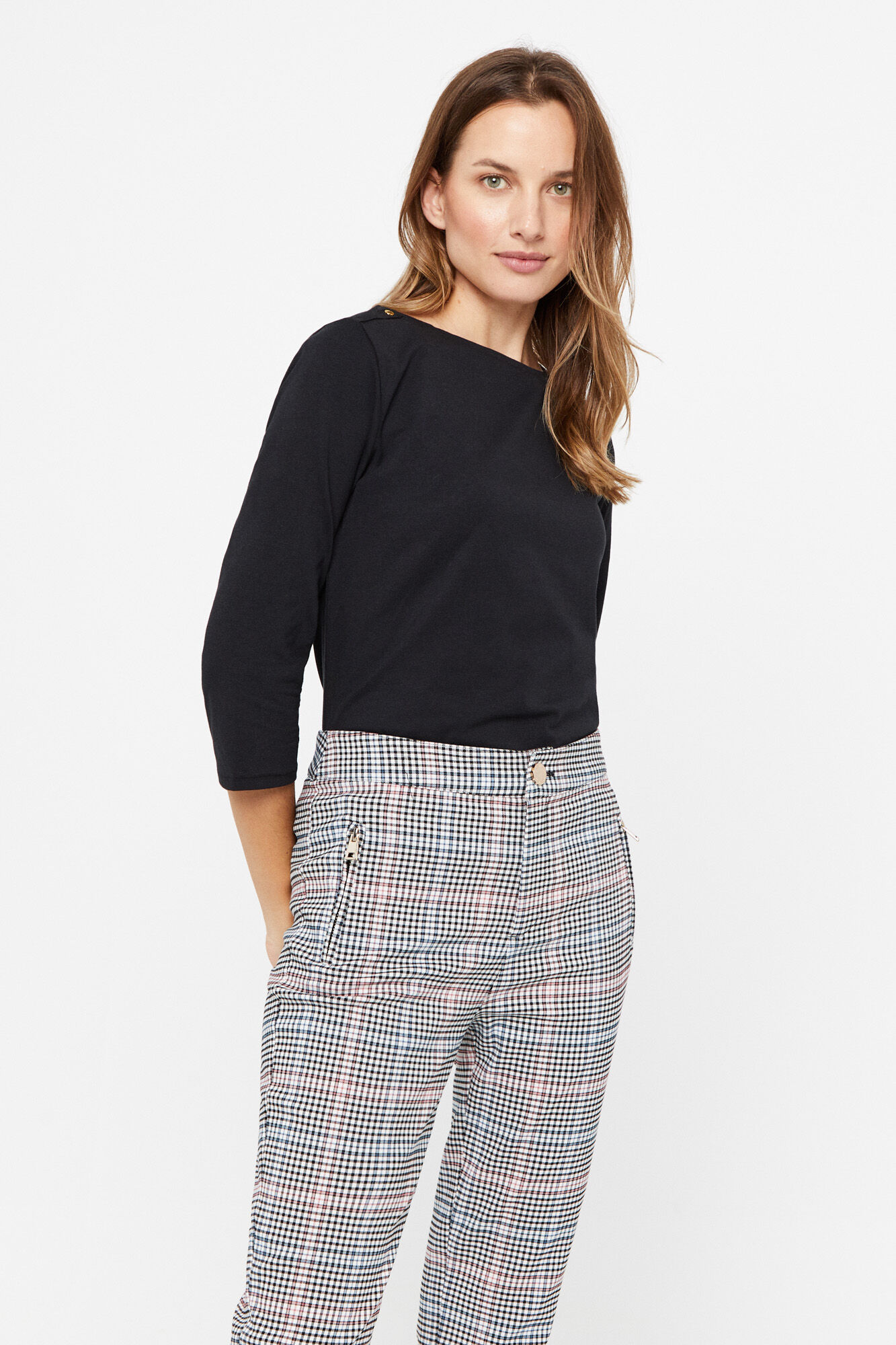 Calça skinny - Multicolorida
