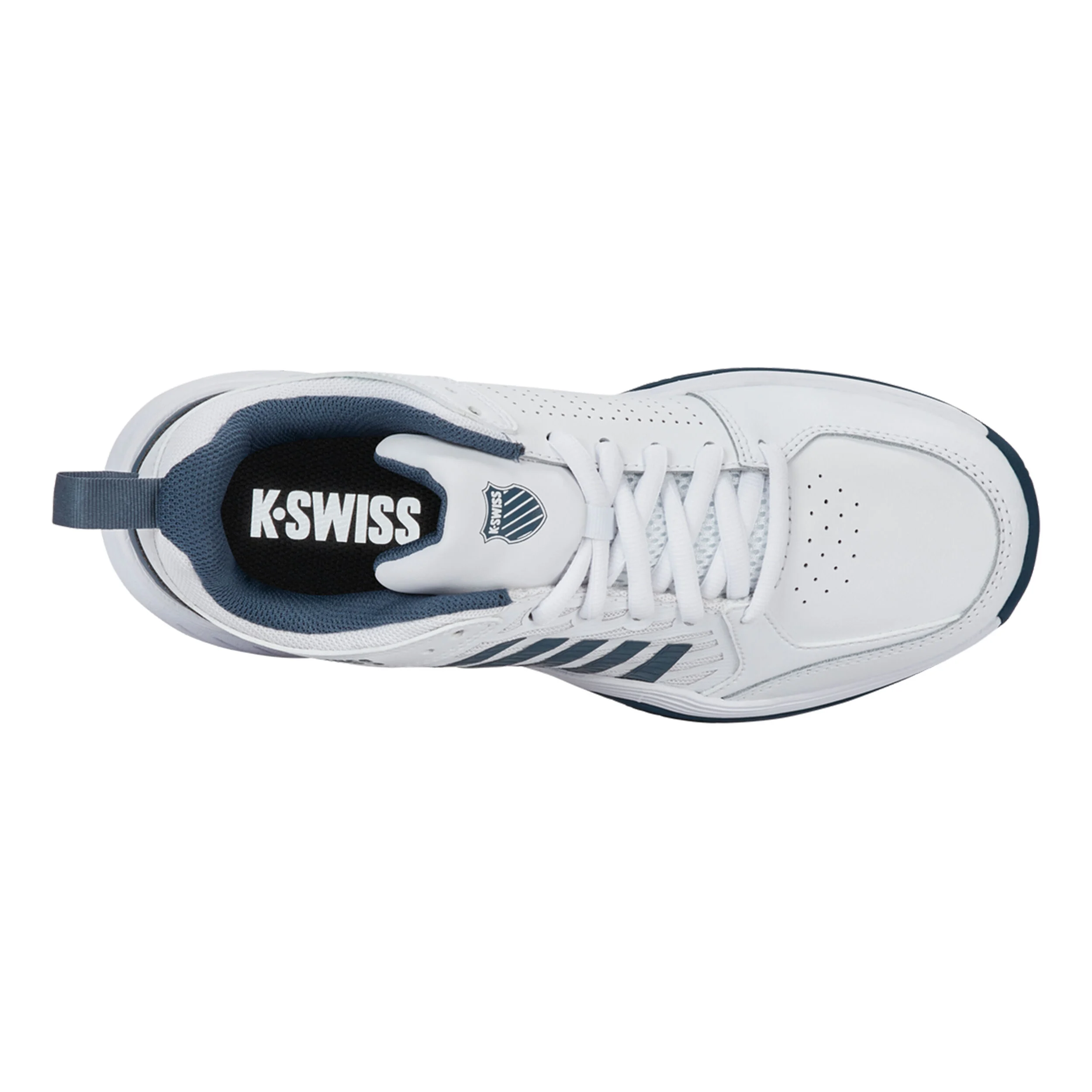 K-Swiss Court Express 2 Chaussure Terre Battue Hommes - Blanc , Bleu Foncé
