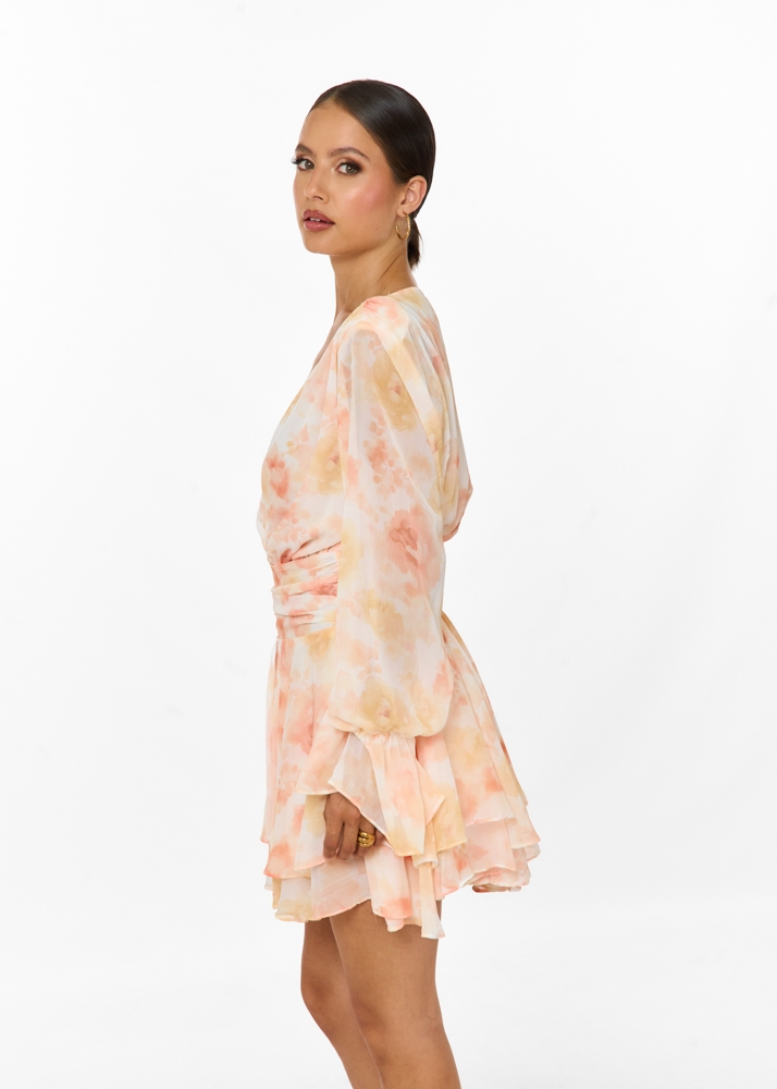 Clover jurk oranje