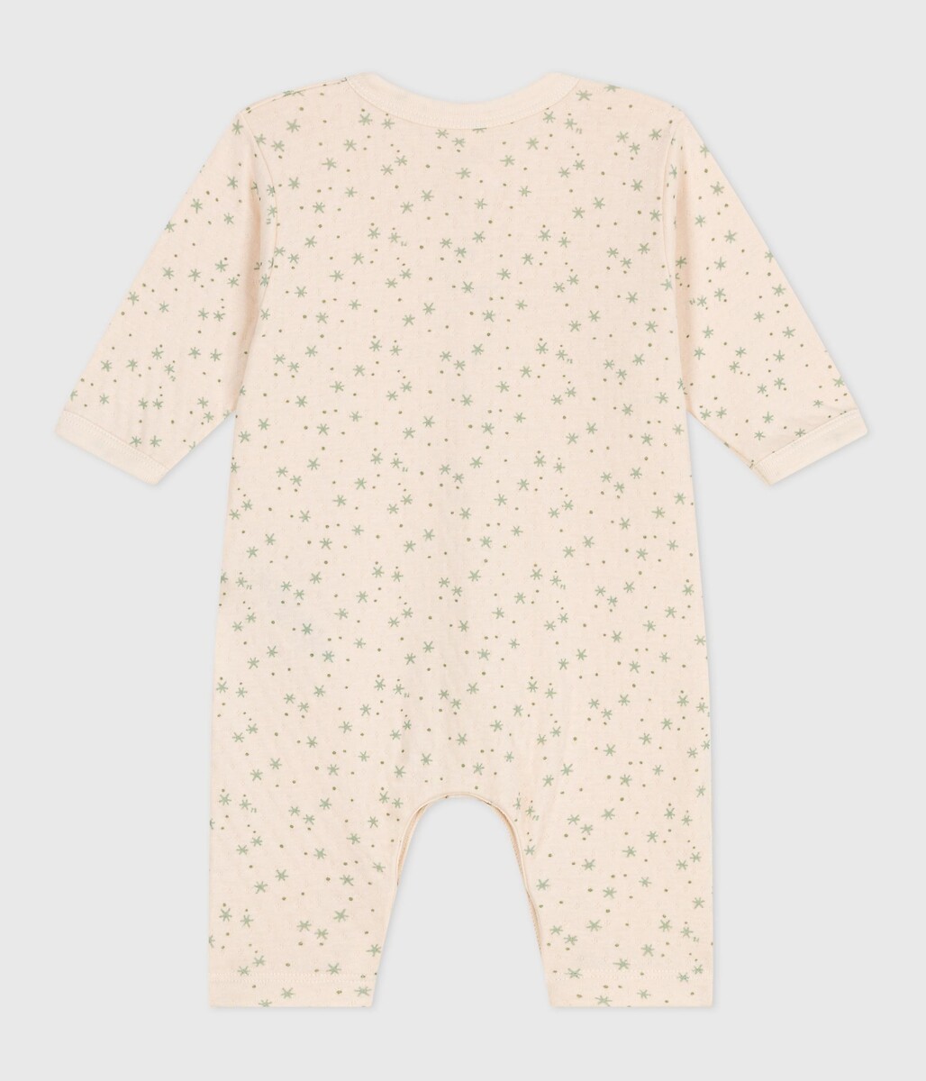 PETIT BATEAU<br>Macacão de algodão com estampa de estrelas