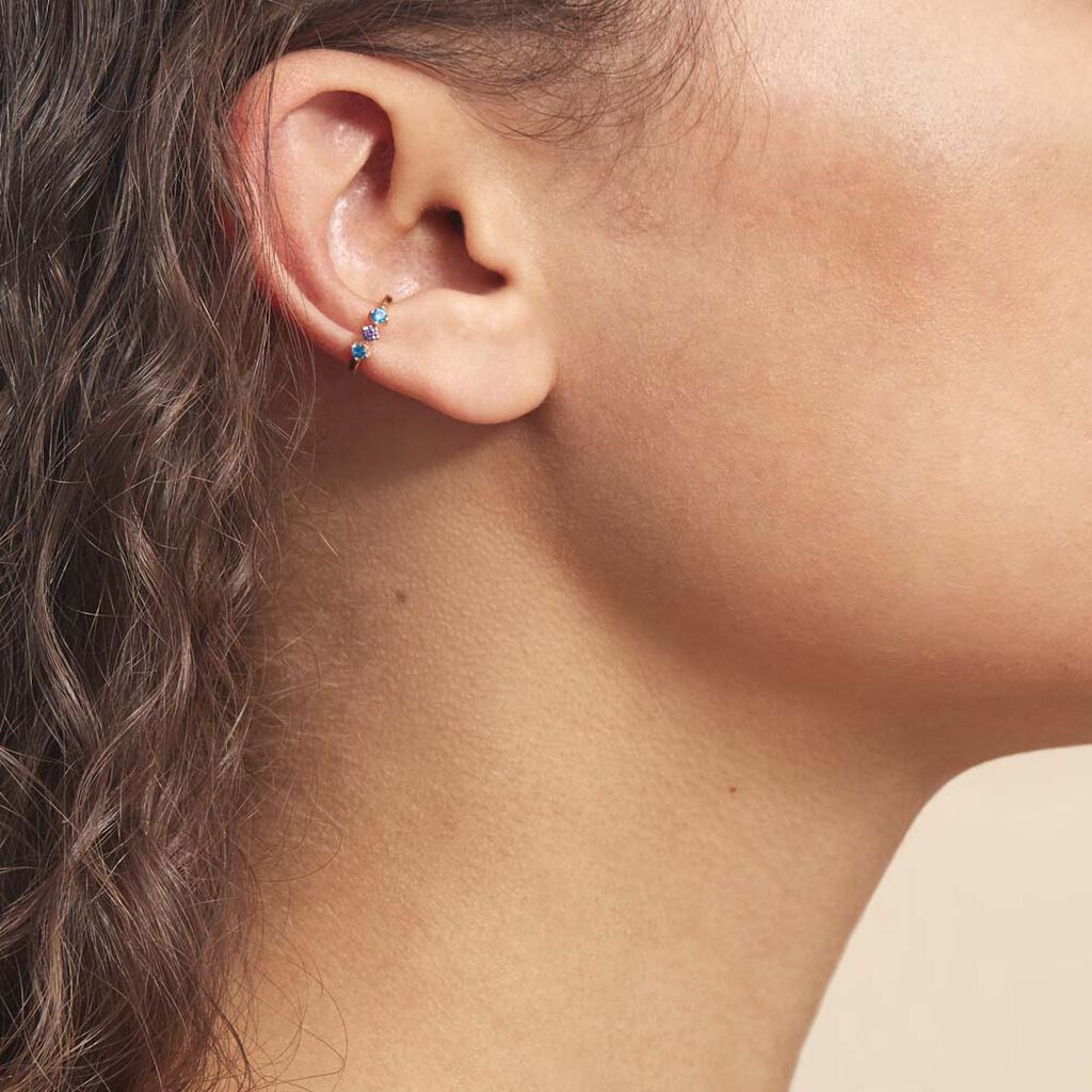 Bague D'oreille Unitaire Grishilde Plaqué Or Oxyde De Zirconium
