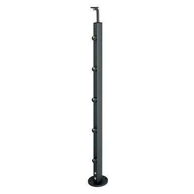 Poteau Inoline black plat métal Kordo