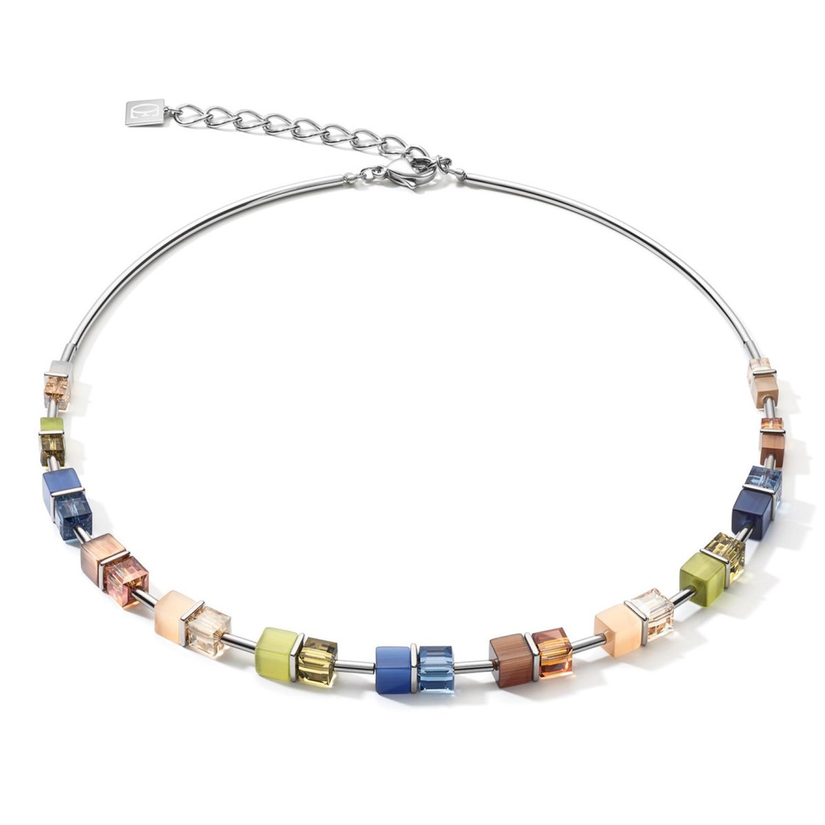Collier Coeur de lion GeoCUBE multicolore pâle