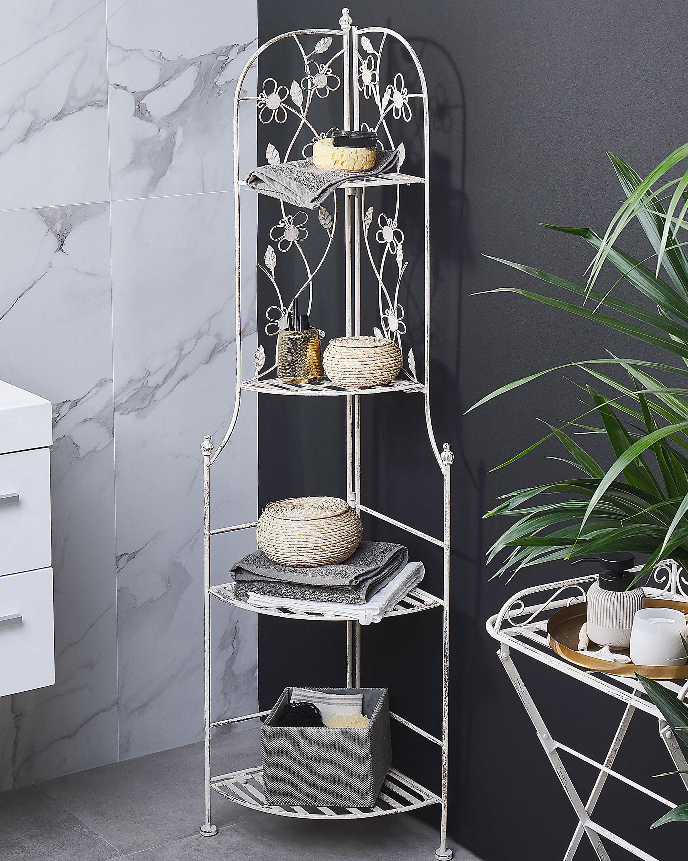 Hoekrek BIELLA Metaal 35 cm 35 cm Wit