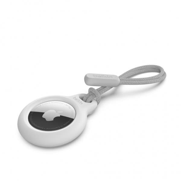 Belkin AirTag Holder Secure Holder with Strap Hvid