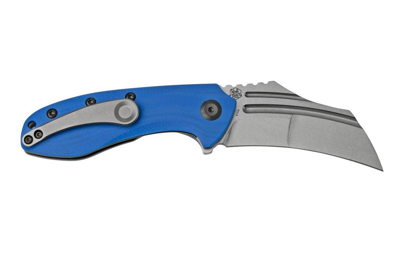 Kansept KTC3, T1031A3 Stonewashed, Dark Blue G10 zakmes, Justin Koch design