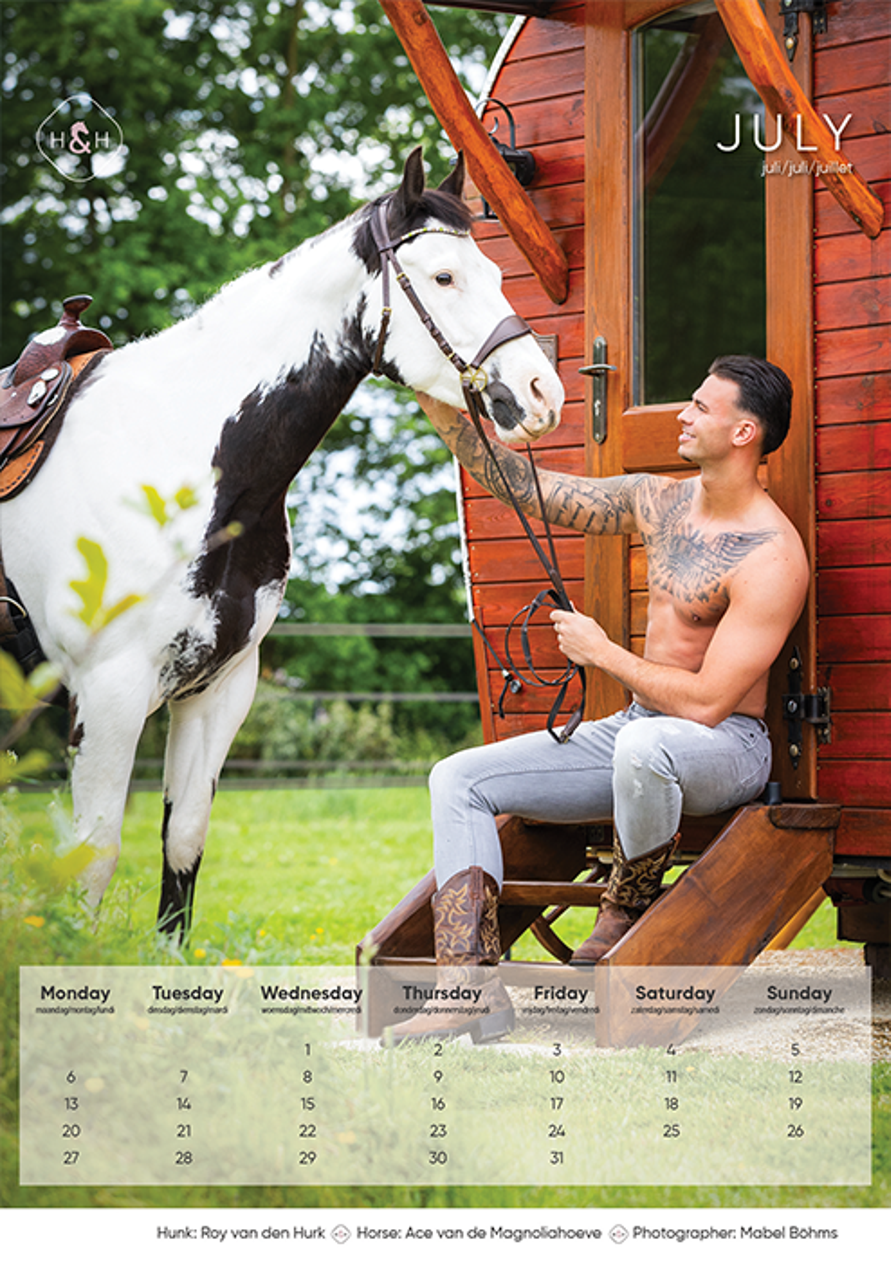 Horse and Hunk kalender 2026