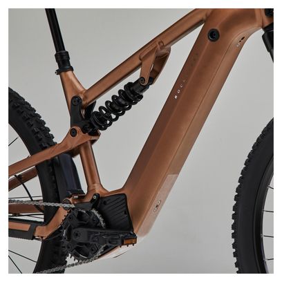 VTT Électrique Tout-Suspendu Rockrider E-Expl 700 S Shimano Deore 10V 630Wh 29'' Marron 2024