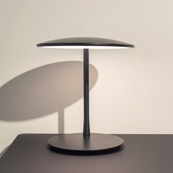 NINE - Disc LED Tischleuchte, Messing / schwarz