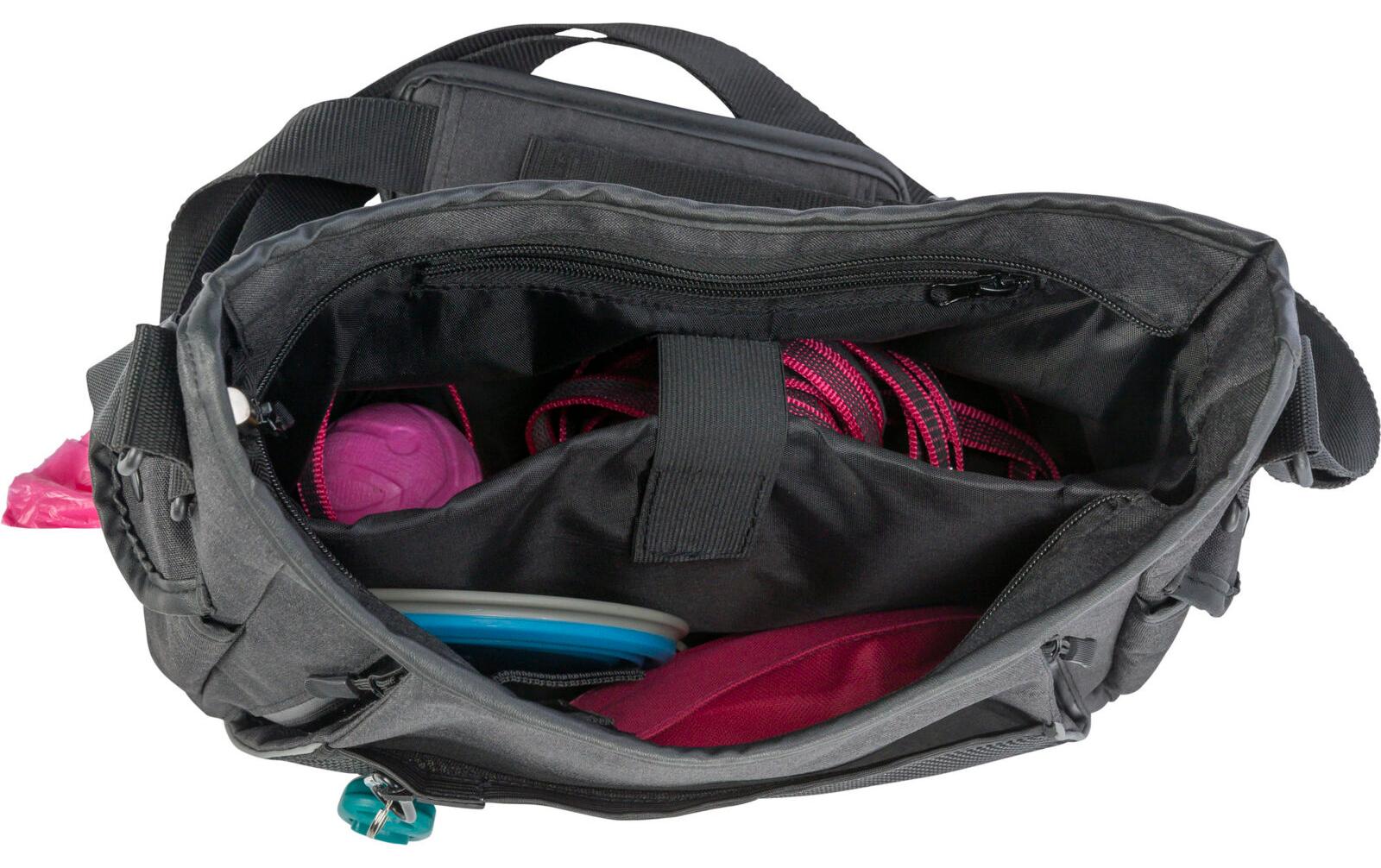 Gassi- und Dummy-Tasche, 34×29×9 cm, AnthrazitSnack-Tasche