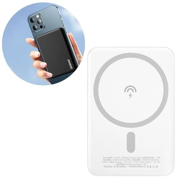 Powerbank 5000mAh med MagSafe og trådløs opladning