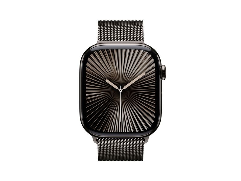Apple Watch Series 10 46 mm LTE Titanium Slate Loop Milanes Eine glatte Zehn