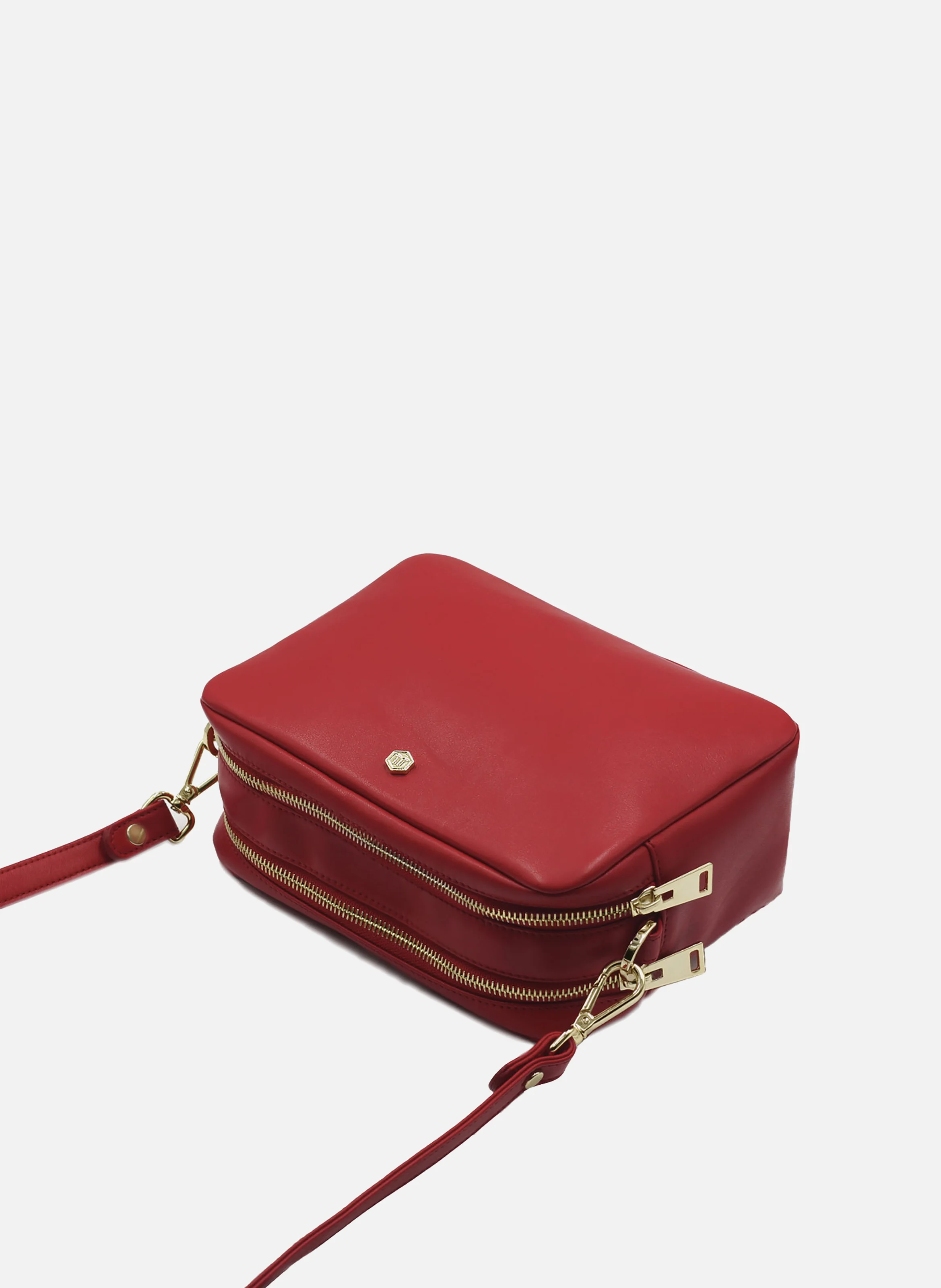 Gabrielle - Sac en cuir lisse | Rouge