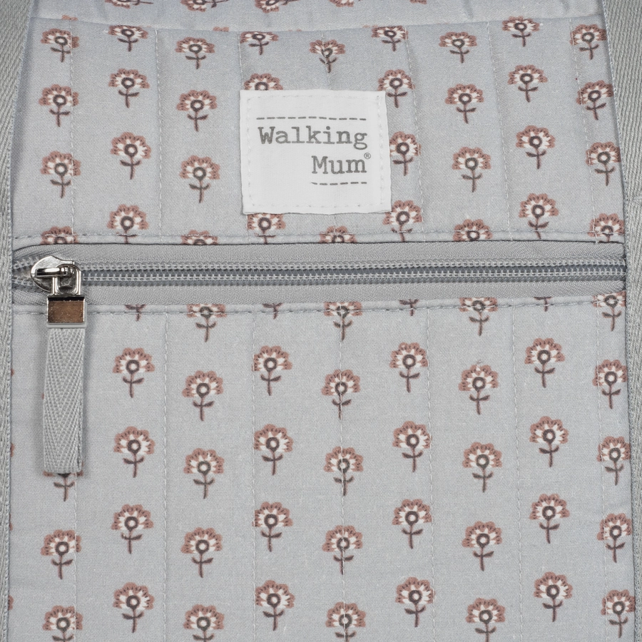 Walking Mum Wickeltasche Indian Lotus grau
