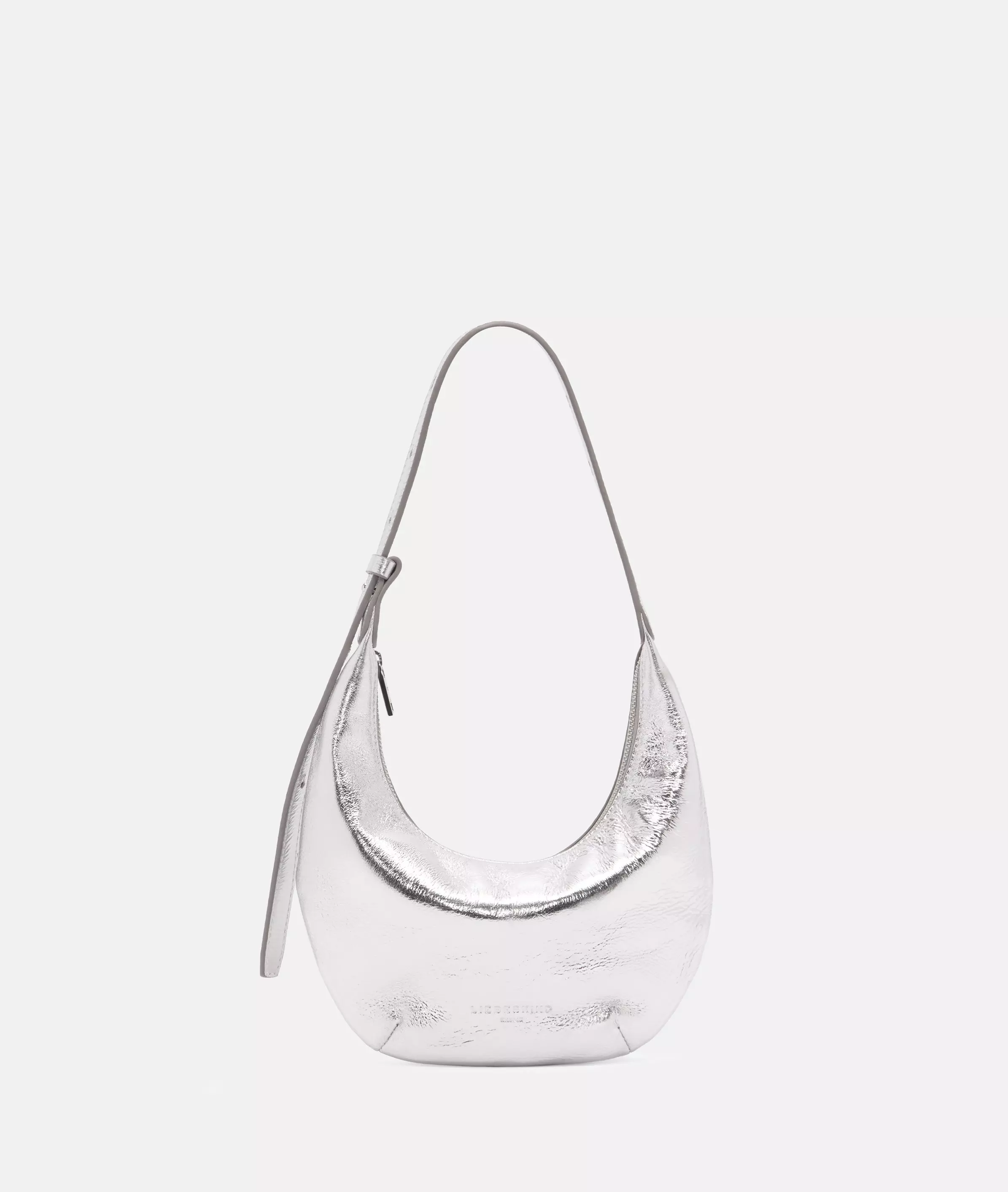 Hobo Mini bag with metallic finish