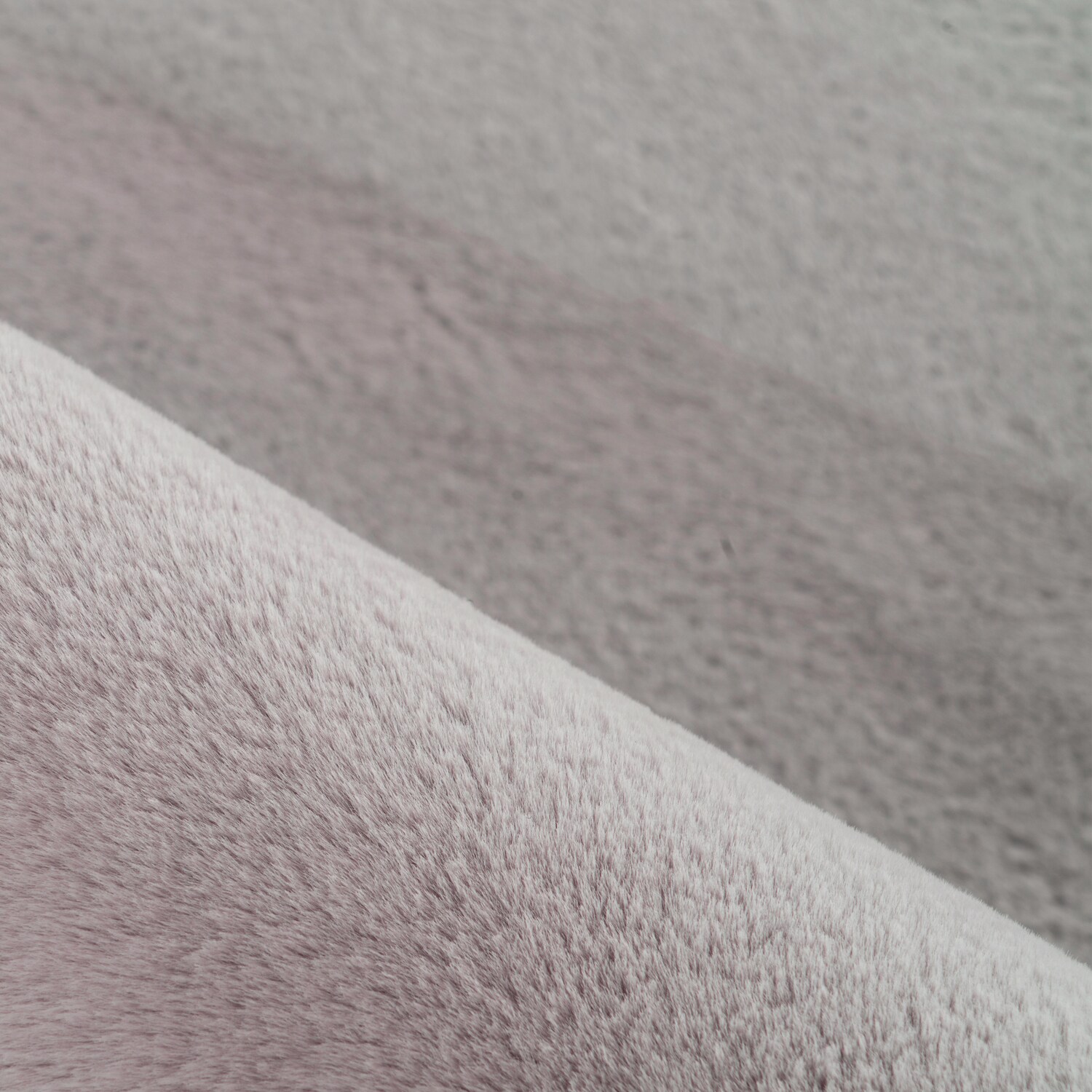 Weicher Hochflor Teppich Wohnzimmer Einfarbig, Felloptik, Flauschig, Rutschfest,