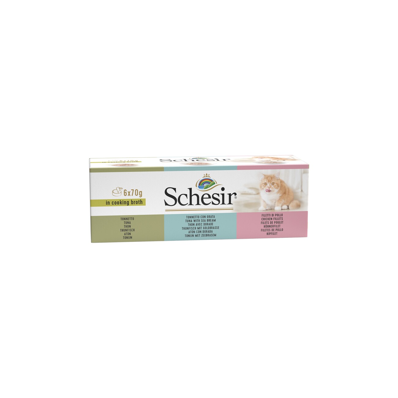 Schesir Multipack in Brühe 6x70g