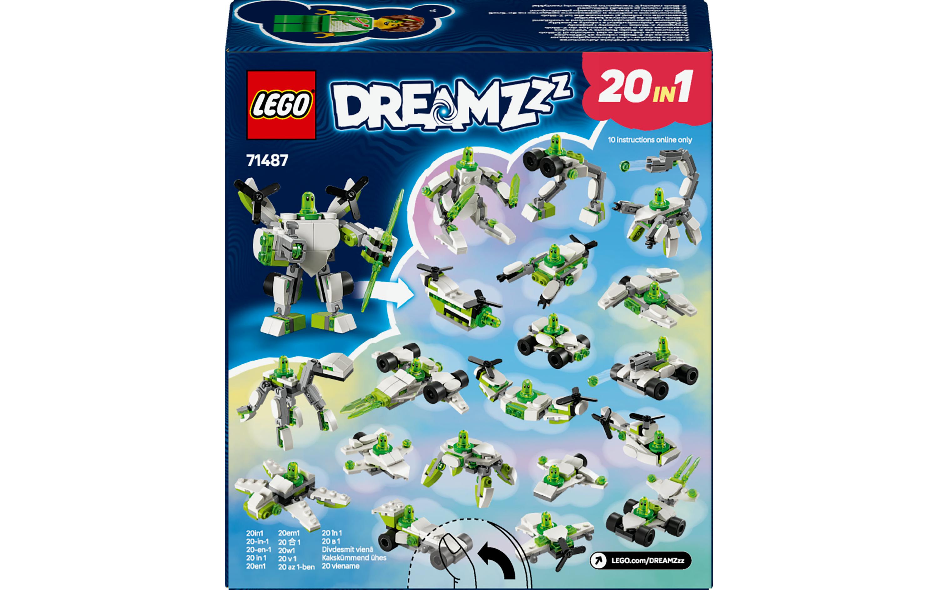 DreamZzz Z-Blobs Roboter – Fahrzeugabenteuer 71487Konstruktionsspielzeug mit 20 Bauoptionen