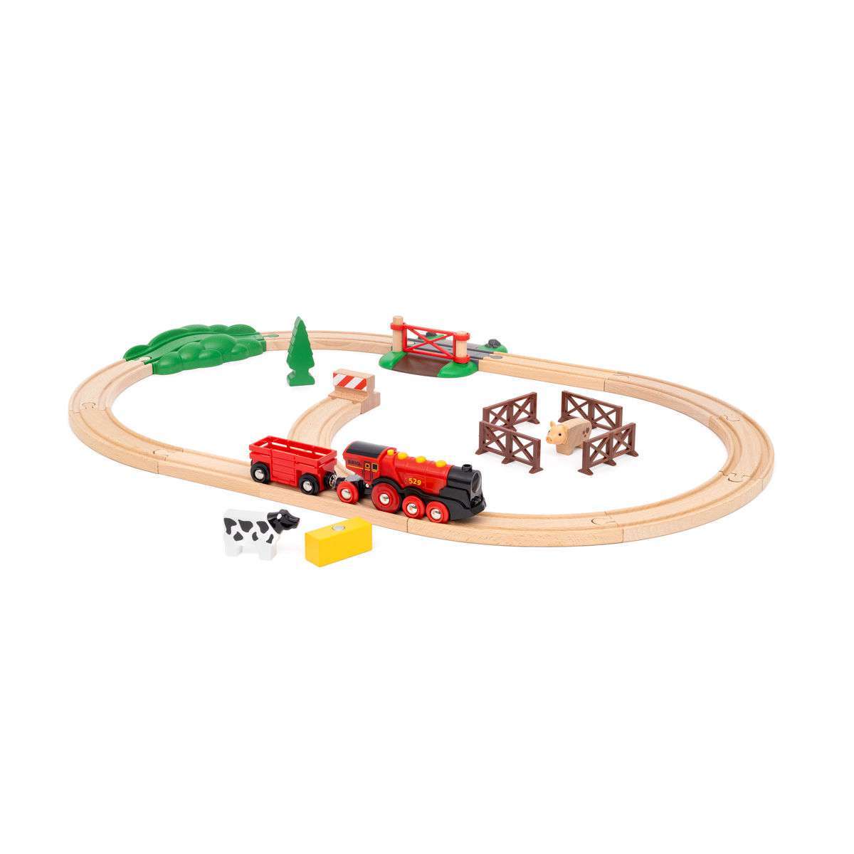 BRIO Spiel Rote Lola Bauernhof Zugset