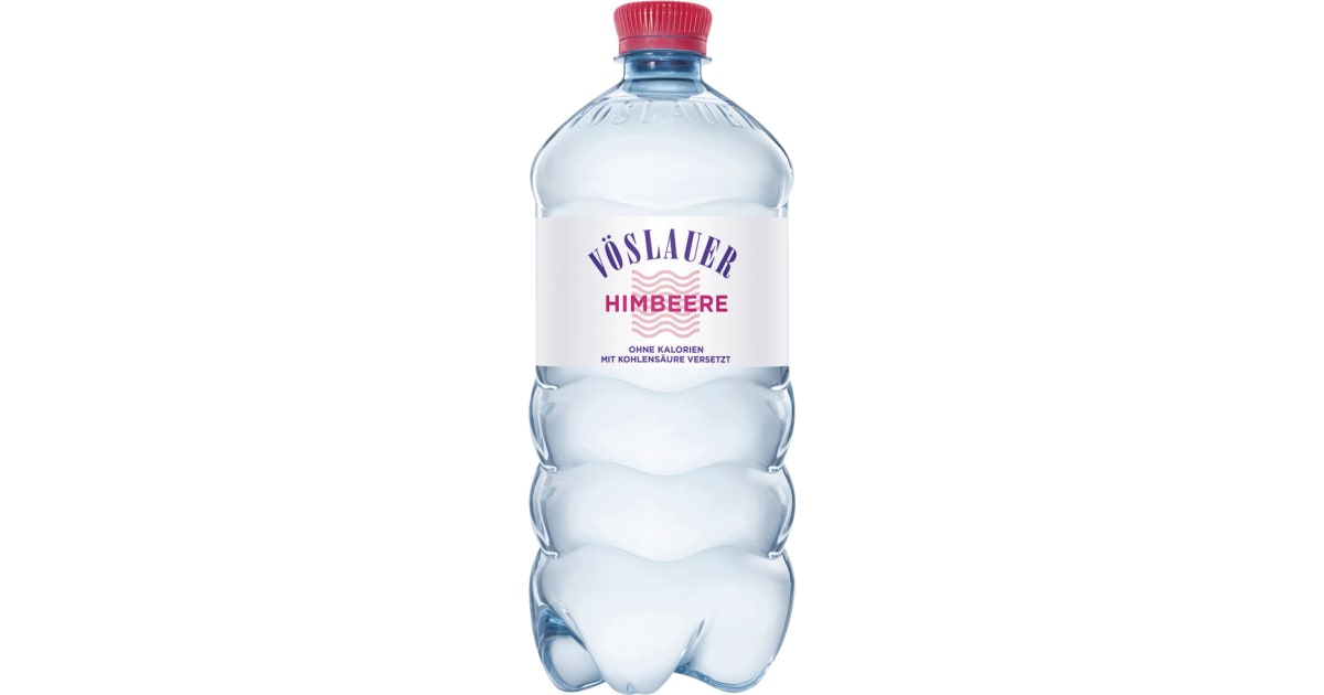 Vöslauer Mineralwasser prickelnd Himbeere 1,0 Liter (Einweg)