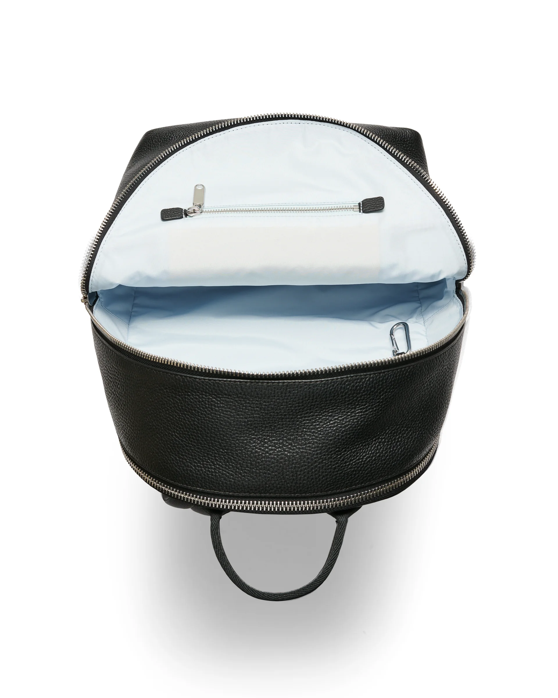 ECCO Round Pack Rucksack aus Leder Schwarz 43X30X17 cm
