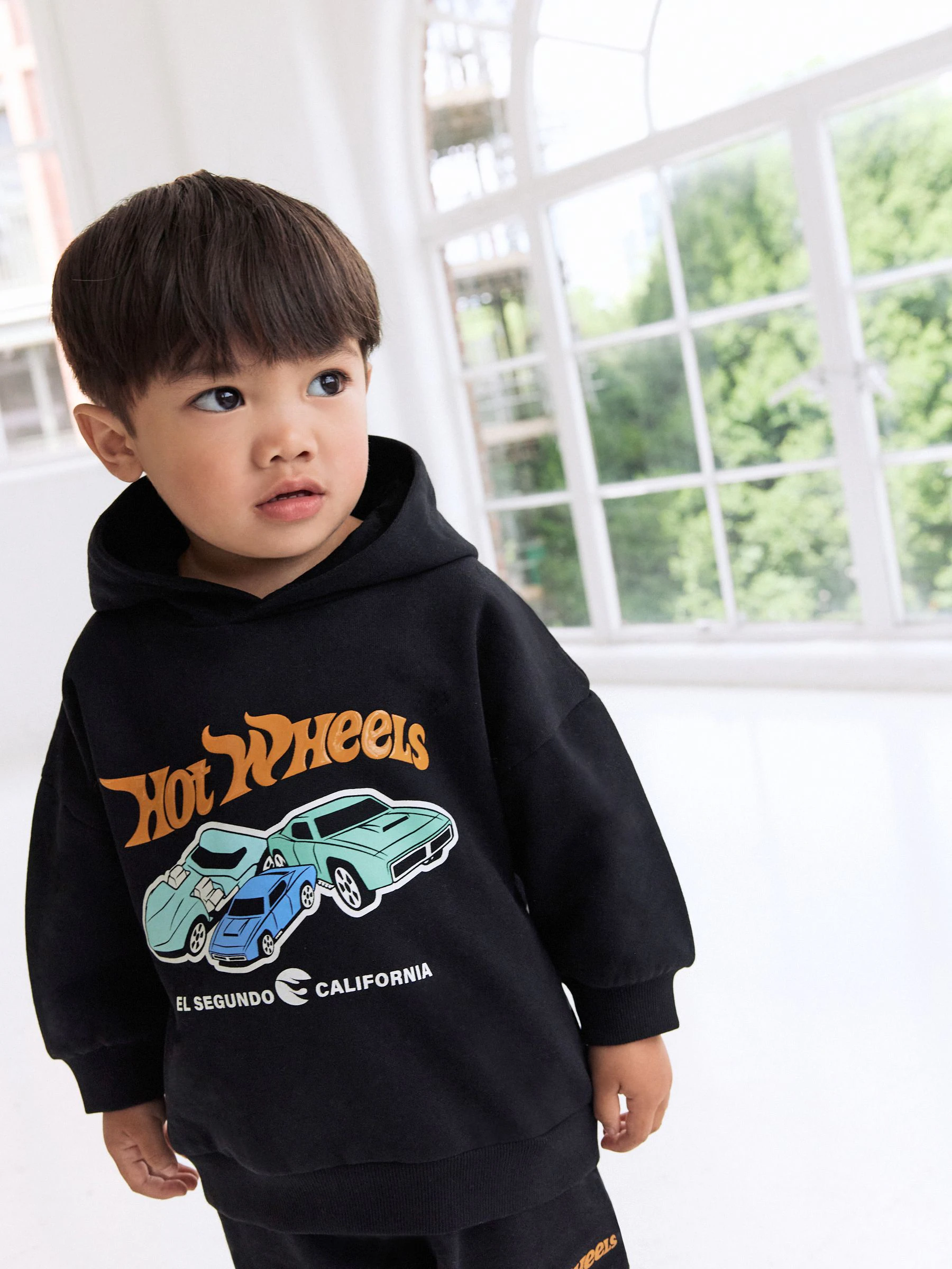 Zwart - Hot Wheels Hoddie and Joggers Set (9mths-8yrs)
