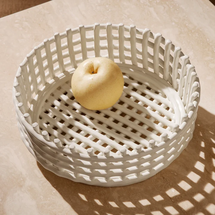 Ferm Living - Keramik Centerpiece Schale, blau