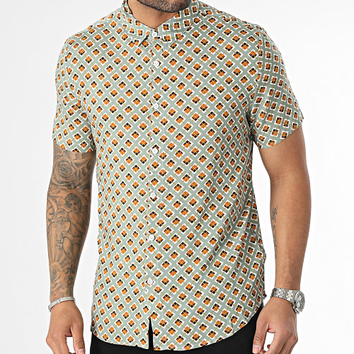 Chemise Manches Courtes Vert