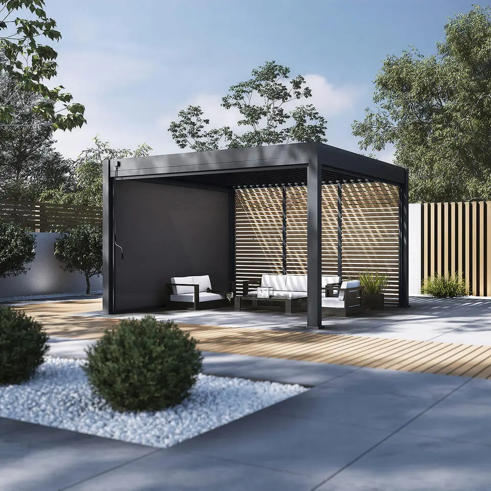 Orion Premium overkapping - 400 x 400 cm - Antraciet