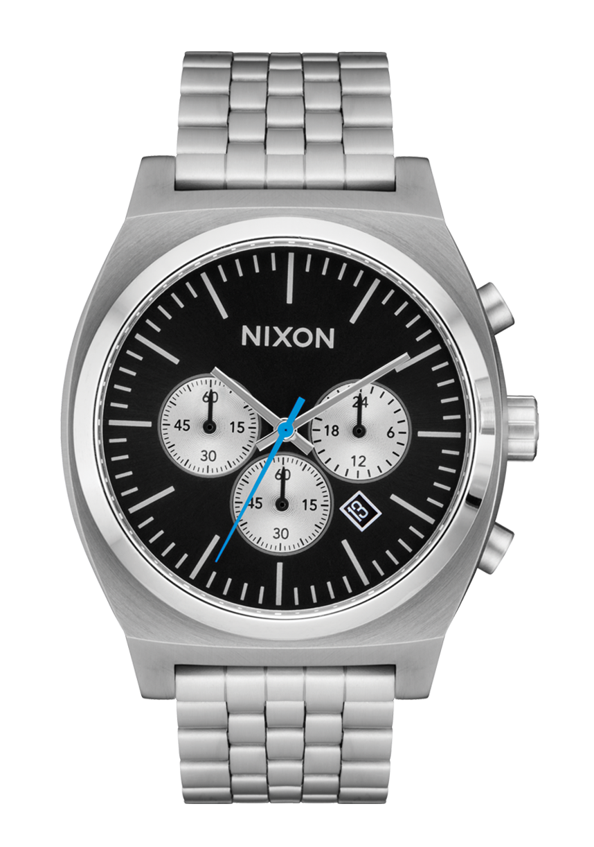 Nixon Time Teller Chrono Chrome / Black / Chrome Sunray