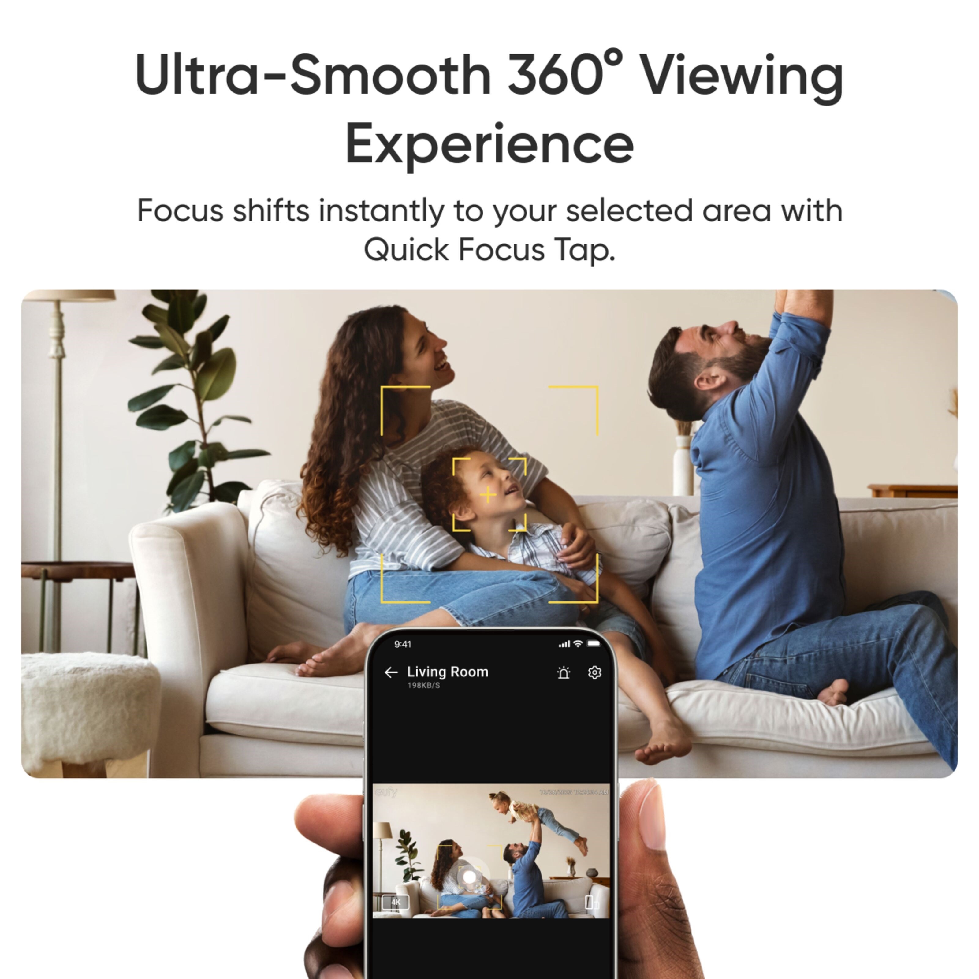 Eufy Indoor cam E30 trådløst overvåkningskamera 4K