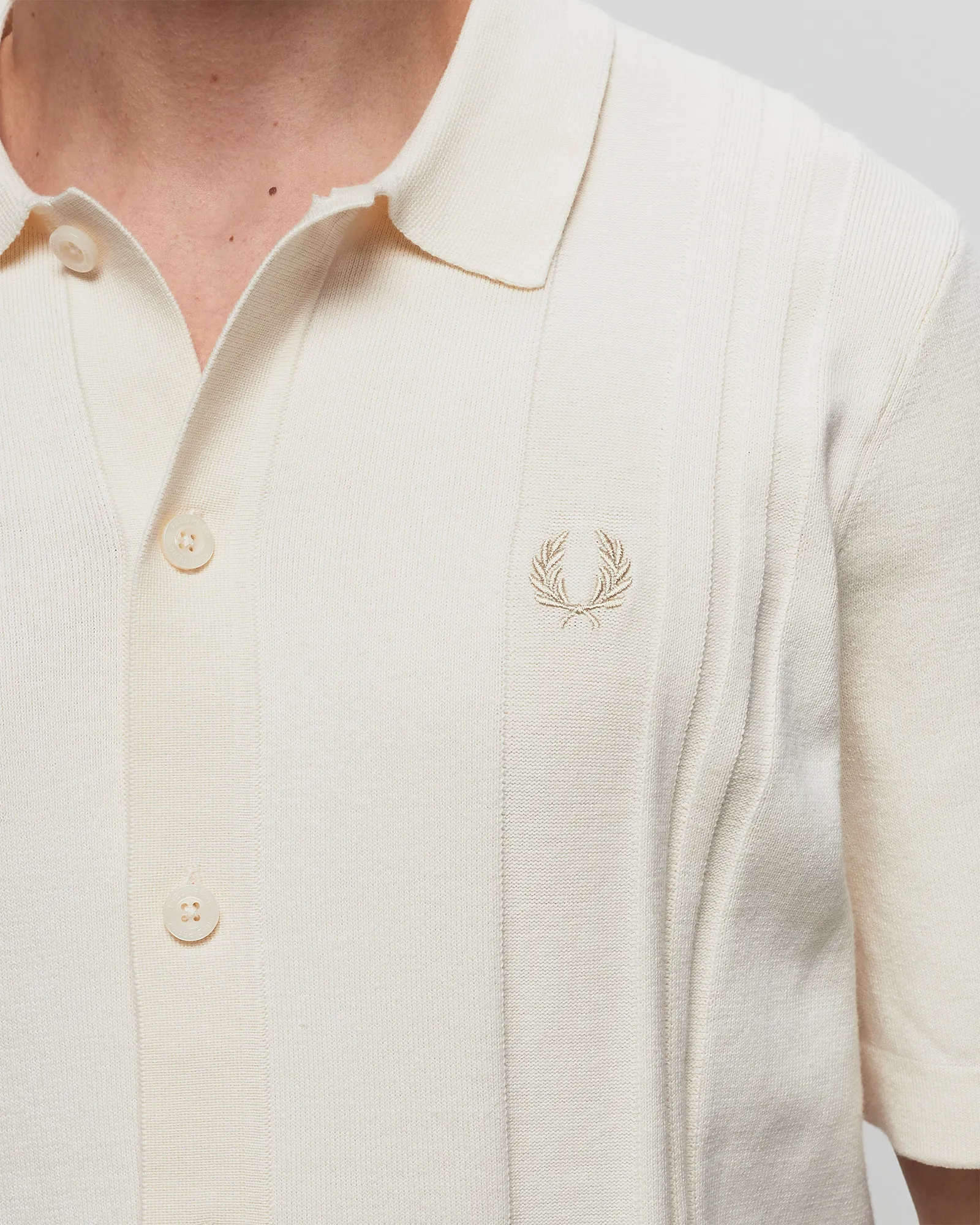 Fred Perry Button Through Knitted Shirt