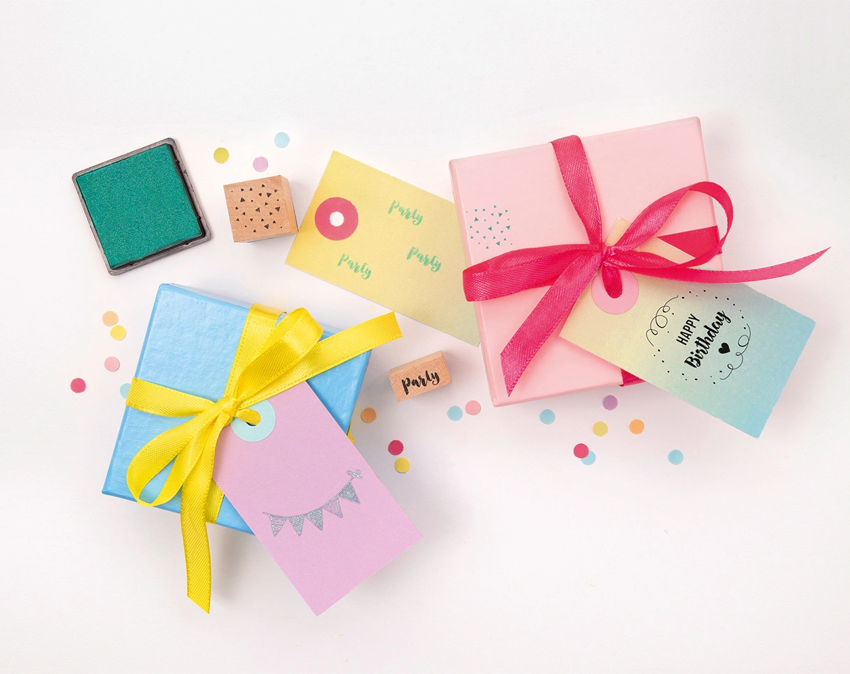 Holzstempel-Set HAPPY BIRTHDAY 11-teilig