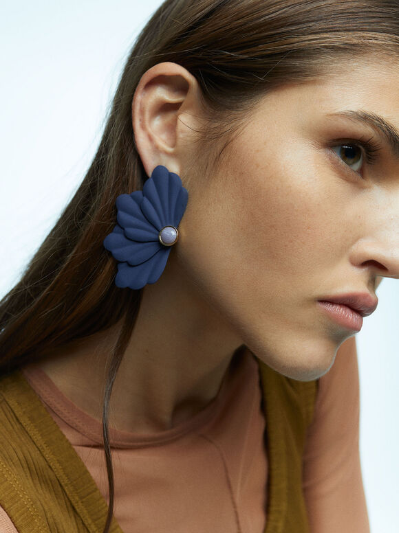 Brincos de Flor - Azul