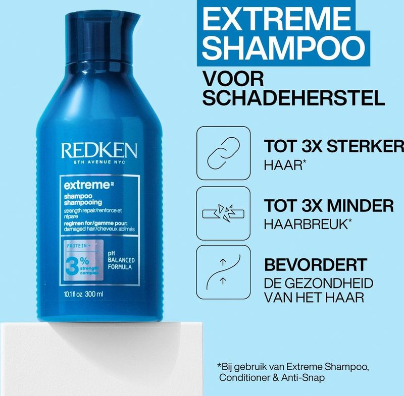 Redken - Extreme - Shampoo - Versterkend - Voor Beschadigd Haar