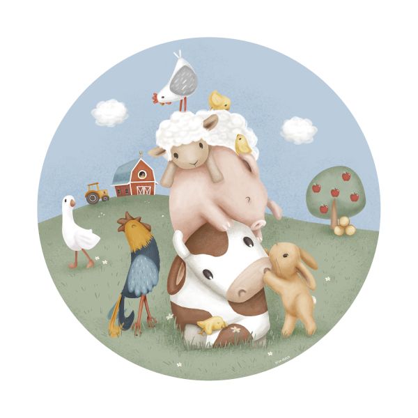 Little Dutch Behangcirkel - Little Farm 100 cm