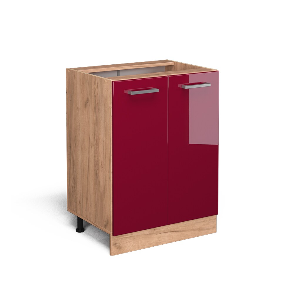 Vicco Unterschrank Küchenschrank Küchenzeile R-Line 60 cm Goldkraft Bordeaux