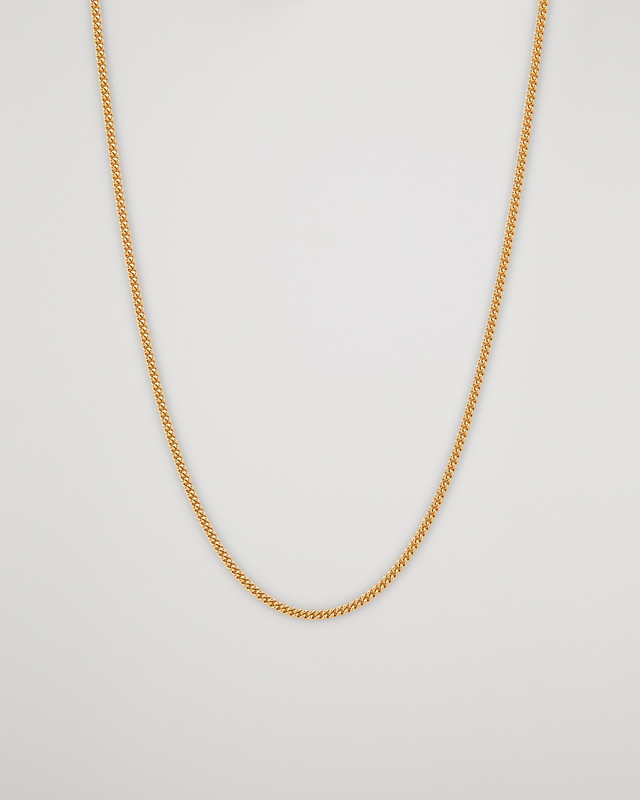 Tom Wood Curb Chain Slim Necklace Gold