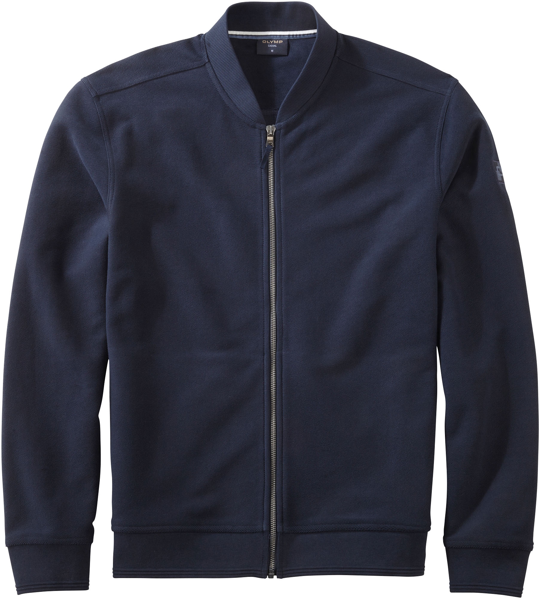 OLYMP Sweatjacke , regular fit, basic, Stehkragen