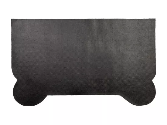 Tapis d'entrée en PVC imprimé marron 45x75