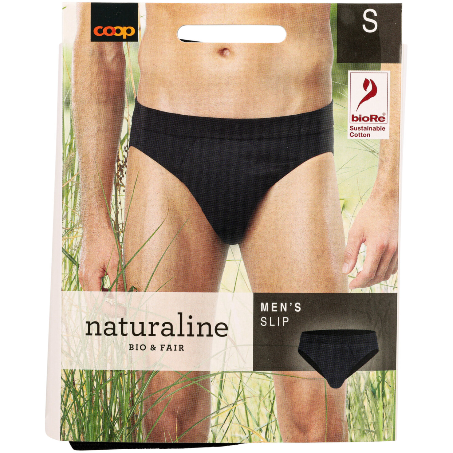 Naturaline Herren Slip Schwarz S